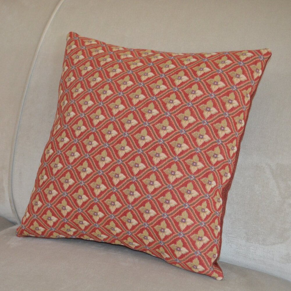 Accent Pillow, Duralee Upholstery Tapestry Fabric w/ Teflon Finish - New